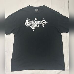 MTV Official Headbangers Ball Graphic Tee Sz XL Women’s 2X 25-30 P2P Black New